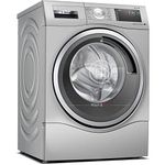 Bosch Home & Kitchen Appliances Bosch Series 8 WDU8H549GB Washer Dryer with 10kg Washing and 6kg Drying Capacity, IronAssist, Wash & Dry 60, Freestanding, Silver