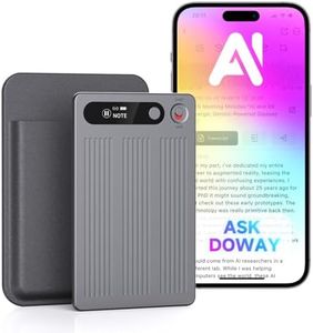 AI Voice Recorder, Note Voice Recorder with Transcribe＆Summarize, Al Noise Cancellation Technology, Two-Way Translation with APP, 80+ Languages, 64GB Memory, Recording Device for Interview, Meetings