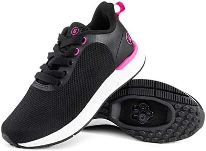 Tommaso Capri Walkable Indoor Cycling Shoes Women Spin Shoes Women Indoor Cycling SPD Shoes SPD Clips Womens Cycle Shoes Cycling Sneakers Cycling Tennis Shoes SPD Cycling Shoes Shoes Women, Black/Pink