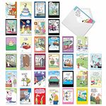 NobleWorks - 36 Assorted Funny Mixed Occasions Greeting Cards Bulk Box Set with Envelopes (36 Designs, 1 Each) Humor Card Variety Pack for Men and Women - A Mix of McCoy AC9381XXG-B1x36