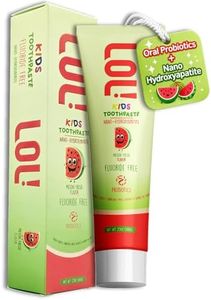 LOL Kids Toothpaste Fluoride-Free Nano Hydroxyapatite, Probiotics & Vitamins Remineralizing | Natural Ingredients | Safe if Swallow | Vegetable-Based Foaming Agent | for Toddler Children & Parents