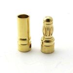 Techtonics 3.5mm Gold Bullet Banana Connector Plug For ESC Battery Motor (Pack of 5)