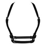 SAILIMUE Body Waist Belt For Women Faux Leather Goth Punk Rave Party Waist Belt Adjustable Black Body Chest Jewelry