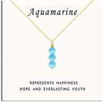 SmileBelle Aquamarine necklace for 