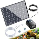 Biling 8W Solar Pond Aerator with 5000mAh Battery for Small Koi Fish Pond