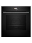 NEFF N70 B54CR71G0B Slide and Hide Single Oven with Pyrolytic Self Cleaning, CircoTherm, 3.7" Full Touch Display, Soft Open, Integrated, 60 x 60cm, Graphite Grey