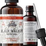 Black Walnut Tincture, Organic Black Walnut Extract Drops (Juglans Nigra, Barberry) Dried Hull