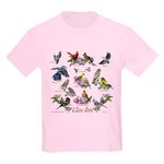 CafePress I Love Birds Kids Light T Shirt Youth Kids Cotton T-Shirt