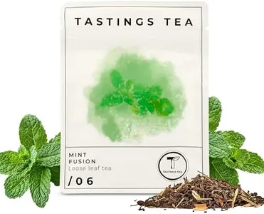 Tastings Tea Mint Fusion - 3.5oz Loose Leaf | Energising Boost | Small-Batch Freshness