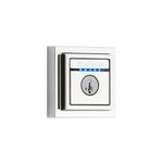 Kwikset 99250-208 Kevo Contemporary Square Single Cylinder Touch-to-Open Bluetooth Deadbolt Polished Chrome