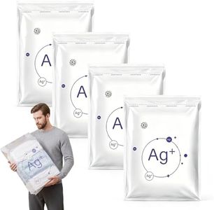 No Pump Large Vacuum Storage Compression Bags, 2026 New Cube Vacuum Seal Bag, Reusable Space Saver Bags for Closet Organization, Portable Space Saving Storage Bag for Home Moving (4, M,22.05×31.50")