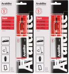 Araldite Rapid Epoxy Syringe, 24ml Fast Setting, Solvent-Free Adhesive Strong Ceramic, Plastic, Metal, Jewelry & Glass Glue (Pack of 2)
