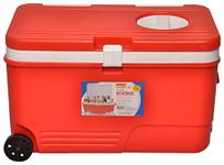 Aristo Insulated Icebox with Lid On Top, Wheel for Easy Access 60 LTR (Color May Vary)