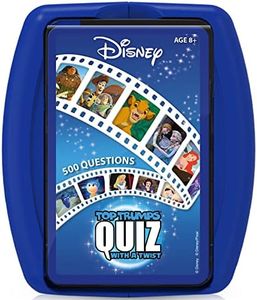 Top Trumps Disney Classic Quiz Game, 500 questions to test your knowledge and memory on Frozen, Bambi, Encanto and Ralph breaks the Internet, educational gift for ages 6 plus