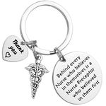 Hutimy Nurse Instructor Gifts Keychain Clinical Instructor Jewelry Nursing Preceptor Nurse Preceptor Key Chain, White, Medium