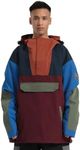 GSOU SNOW Men Ski Jacket Snowboard Snow Coat Warm Winter Waterproof Mountain Hooded, Red Green, Small