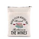 Reading Books Drinking Wine Book Club Book Sleeve Gifts for Bookworm Book Lover Gift (The Wines- B)