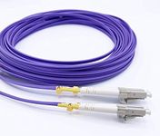 Elfcam Fiber Optic Cable LC/UPC to LC/UPC OM4 Multimode Duplex 50/125um LSZH (50M (164.04ft))