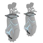 Koova Golf Bag Storage Rack for Two Bags - Wall Mount Garage Organizer for Clubs - Fits Any Size Cart or Stand Bag Includes 2 Full Size Golf Bag Racks