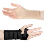 Actesso Neoprene Wrist Support Brace - Carpal Tunnel Splint - Provides Pain Relief from Carpel Tunnel Syndrome, Sprains and Tendonitis (M, Right Hand, Black)