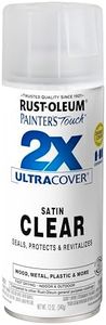 Rust-Oleum 346952 Painter's Touch 2X Ultra Cover Spray Paint, 12 oz, Satin Clear