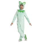 Sprigatito Hooded Jumpsuit Classic Costume, S (4-6)