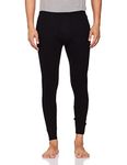 Jockey Men's Tailored Fit Cotton Thermal Long (2420-Black-M_Black_M)