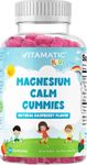 Vitamatic Kids Magnesium Calm Gummies - 60 Vegan Great Tasting MG Promote Healthy, Muscle, Bone, & Energy Support