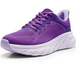 Harvest Land Women's Running Shoes Tennis Walking Sneakers Gym Non Slip Lightweight Jogging Sports Workout Fitness Shoes Purple US6