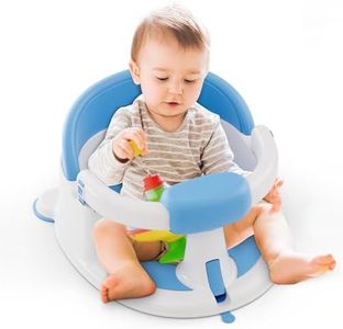 Baby Bath Seat for Babies: Non-Slip Infant Bathtub Chair with Suction Cups, Safe & Comfortable Baby Bath Support, Ideal for Sitting Up, Easy to Clean, Stable Design, Blue (6-24 Months)