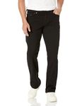 True Religion Men's Ricky Straight Leg Jean with Back Flap Pocket, Body Rinse Black, 32W X 32L