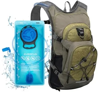EVERFUN Hydration Backpack with Water Bladder 3L and Rain Cover, 18L Hiking Water Backpack Women Men Hydration Pack Insulated Lightweight Day Hydropack with Storage for Hiking, Biking, Running, Skiing