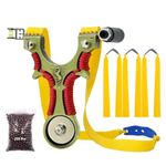 Marksman® Alloy Magnetic Handheld Slingshot Toy Catapult for Outdoor Toys & Games, Sports & Outdoor Toy, Gulel Toy (Pack of 1)