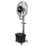 ALOK AGENCIES 26" Mist Fan Cooler Commercial Domestic Big Spray Water Mist Fan 6.5 Ft - Silver