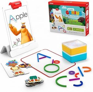 Osmo - Little Genius Starter Kit for iPad - 4 Educational Learning Games - Ages 3-5 - Phonics & Creativity - STEM Toy Gifts for Kids, Boy & Girl - Ages 3 4 5 Preschool (Osmo iPad Base Included)