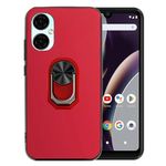 Ranyi for BLU G53 Smartphone Case, BLU G53 Phone Case, Ultra Slim Thin TPU Case with 360 Rotating Ring Holder Kickstand Flexible Silicone Rubber Protection Case Cover for BLU G53 6.5" 2023 -red