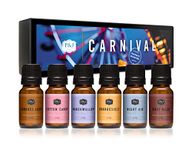 P&J Trading Carnival Set of 6 Premium Grade Fragrance Oils - Cotton Candy Night Air Marshmallow Orangesicle Root Beer and Caramel Corn