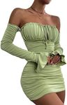 Zesoyne Women Off The Shoulder Ruch
