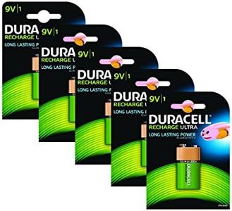 Duracell Rechargeable ultra 9V Battery - Pack of 5