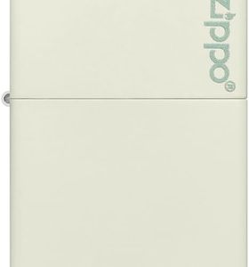 Zippo Classic Glow In The Dark Zippo Logo Pocket Lighter, White