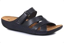 Pavers Touch-Fasten Leather Sandals