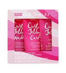 Umberto Giannini Curl Jelly Starter Kit - 3 x 50ml Curl Scrunching Jelly, Curl Jelly Wash Shampoo & Curl Jelly Care Conditioner