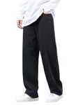 GRECIILOOKS Regular Cargo Pant Baggy Loose Fit | Cotton Jeans for Men (GL-MJ-10_Black_28)