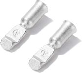 AIMALL 20 x Anderson Plug Contacts pins lugs terminals for 50 amp connectors 6AWG, 600V, Ideal for Solar and Wind Generators, Tow Trucks, and More