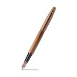 Sheaffer VFM 9428 Fountain Pen | Coffee Edition Matt Brown with Regal Brown PVD Trims | Medium Nib | Personalized Pen with Name Engraved | Premium Fountain Pen