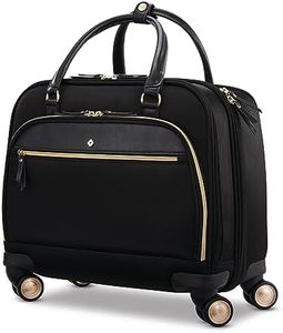 Samsonite Women's Mobile Solution Spinner Mobile Office ,Telescoping Handles, Black