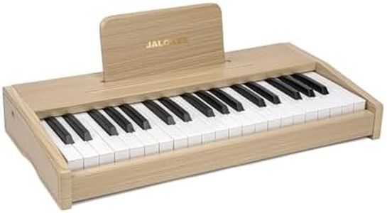 JALOKEE Kids Piano Keyboard, Digital Piano for Kids, Music Educational Instrument Toy, Wood Piano for 3+ Girls and Boys (Oak, 37 Keys)