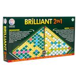 Ratna's Brilliant 2 in 1 Crossword & Mental Maths Classic Board Games | Word, Letters, Numbers Game for All Ages