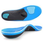 PCSsole Heavy Duty Arch Support Insoles, 210+lbs Plantar Fasciitis Orthotic Insoles, Relieve Flat Feet, Forefoot Pain, Heel Pain and Pronation for Men/Women Work Shoe Insole.(26cm)