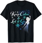 Disney Frozen Elsa Keep Calm & Let It Go Snowflake Portrait T-Shirt